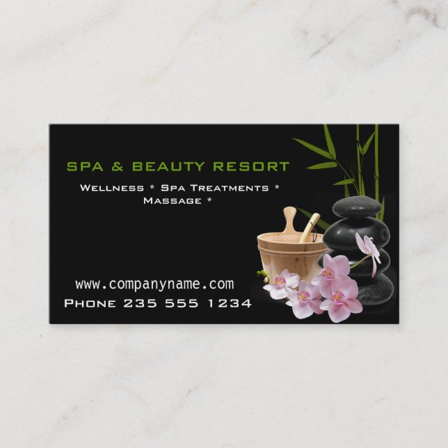 SPA & Beauty Resort Cartes de visite (Devant)