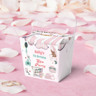 Spa Birthday Pamper Party Birthday  Favor Box
