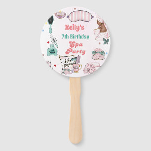 Spa Birthday Pamper Party Birthday Hand Fan