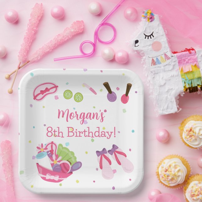 Spa Birthday Party Paper Plate (Party)
