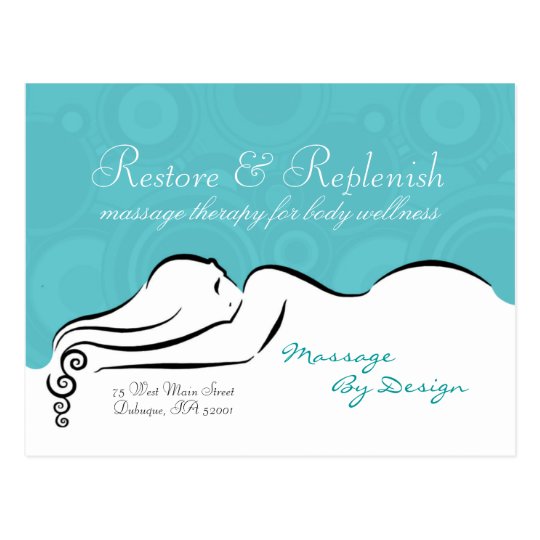 Spa Blue Darla Postcard