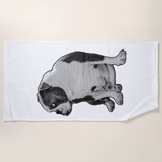 Spa Break, Bold Grain Beach Towel (Front)