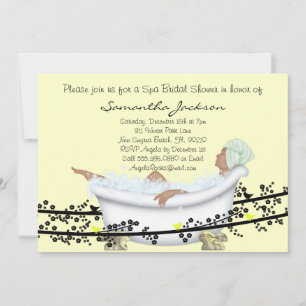 Spa Bride Bridal Shower Invite
