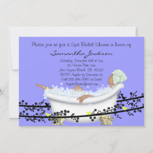 Spa Bride Bridal Shower Invite