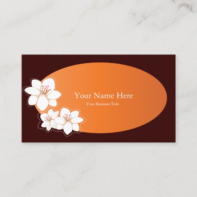 Spa Business Card Templates (Front)