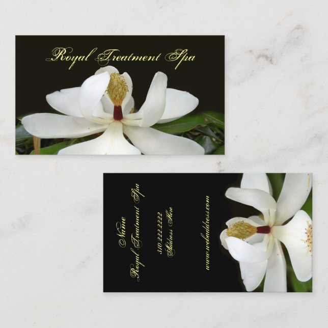 Spa cards business cards (Front/Back)
