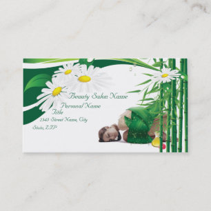 Spa, carte de visite de salon de beauté de massag