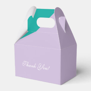 Spa Colour block Teal Lavender Party Favour Boxes