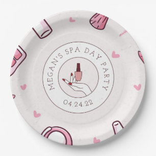 Spa Day Birthday Party Large Paper Plates