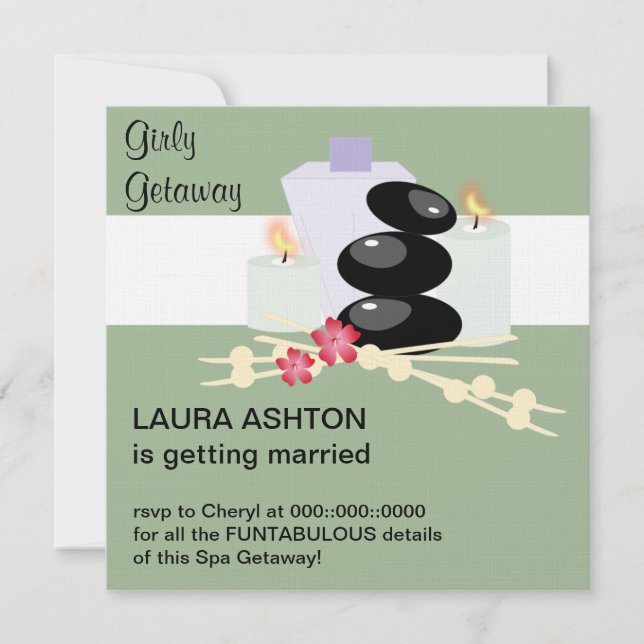 Spa Day Invitation (Front)
