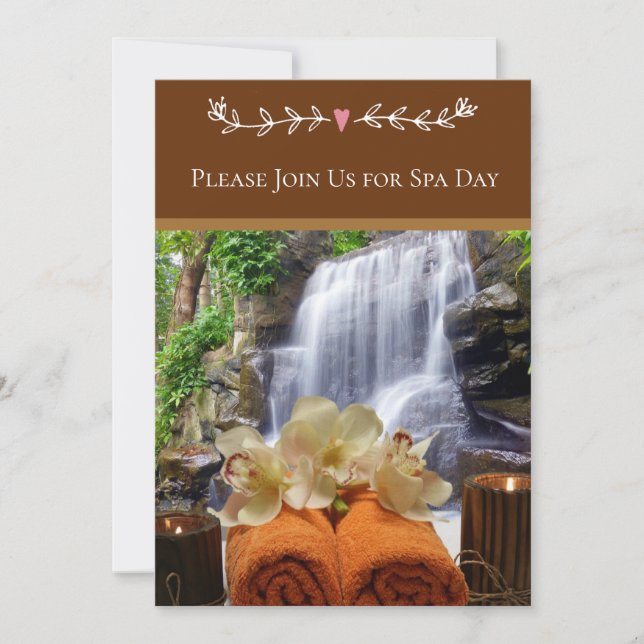 Spa Day  Invitation (Front)