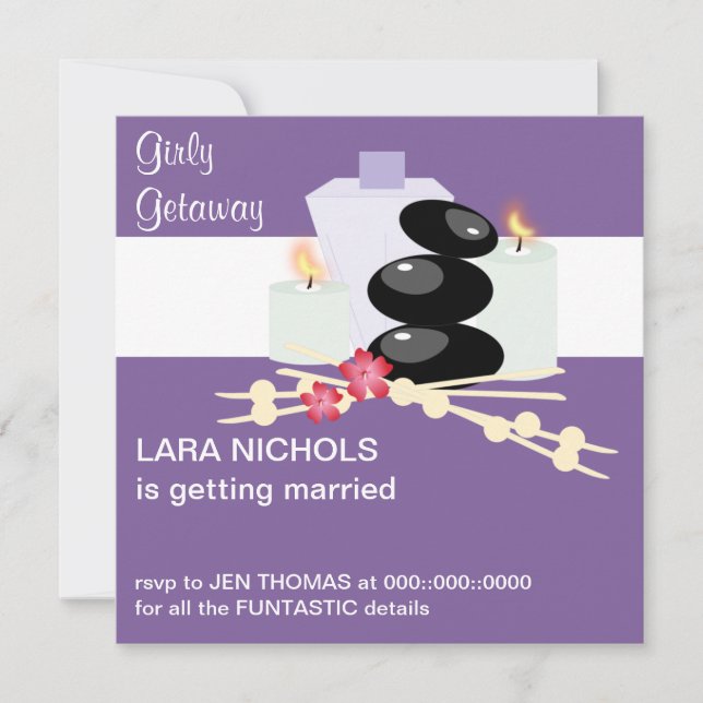 Spa Day Invitation (Front)