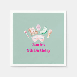 Spa Day Kid's Party Napkin