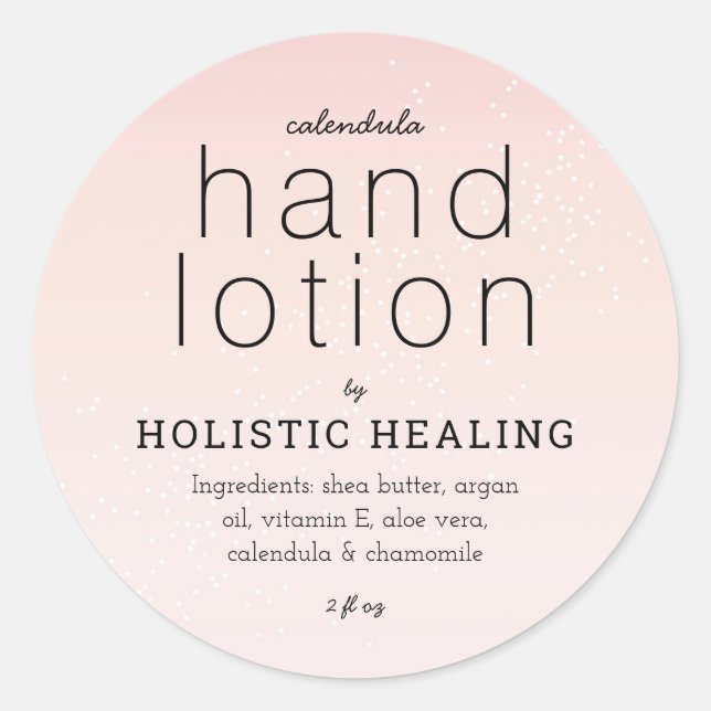 Spa de guérison holistique Étiquette de produit St (Devant)