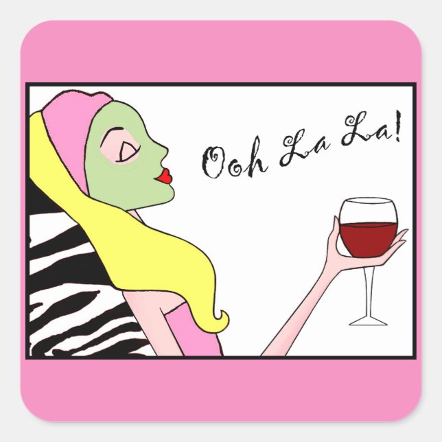 "Spa" Diva Square Sticker (Front)