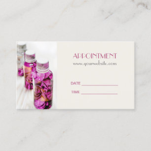 SPA Essential Oil Massage Aromatherapy Appointment Card