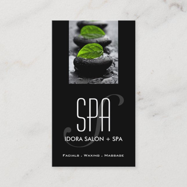 Spa et modèle de carte de visite de massage (Devant)