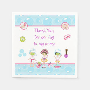 Spa Girls Pamper Birthday Party Napkin