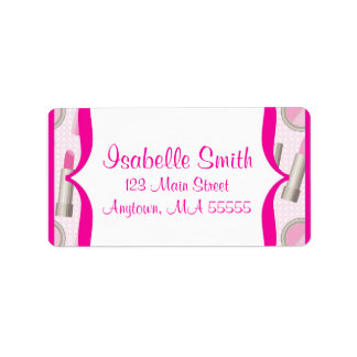Spa Glamor Fille Anniversaire Étiquettes de adress