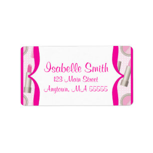 Spa Glamour Girl Birthday Party Address Labels