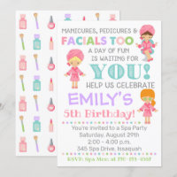 Spa Invitation Anniversaire Fille Spa