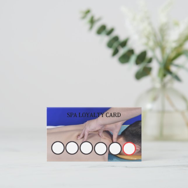 SPA LOYALTY CARD (Standing Front)