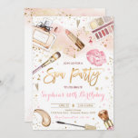 Spa Makeup Birthday Party Blush Pink Glam Party Invitation<br><div class="desc">Spa Makeup Birthday Party Blush Pink Glam Party Invitation
All design are © PIXELPERFECTIONPARTYLTD</div>