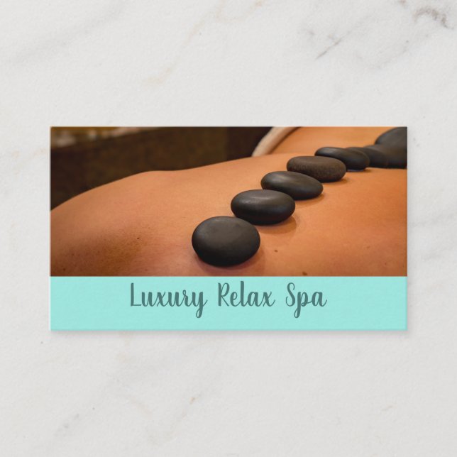 Spa, massage, beauty therapist business card (Front)