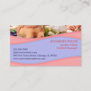 Spa Massage Business Card