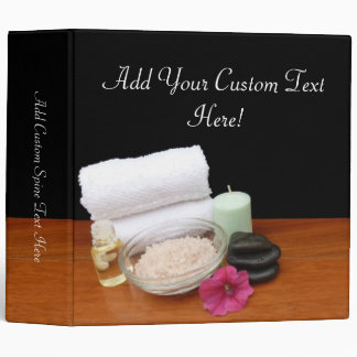 Spa/Massage/Pedicure Salon Scene Black/Colour Binder