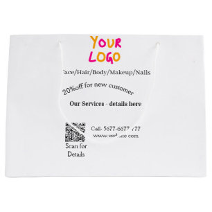 Spa massage salon discount offer services contact large gift bag