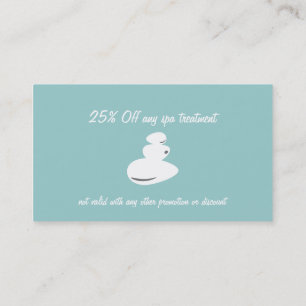 Spa Massage Stone Business and Coupon Cards