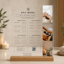 Spa Massage Therapist Services Price List