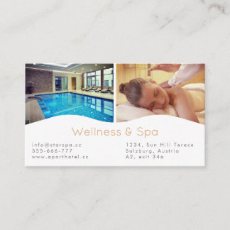 Spa, massage & Wellness Resort Business Card