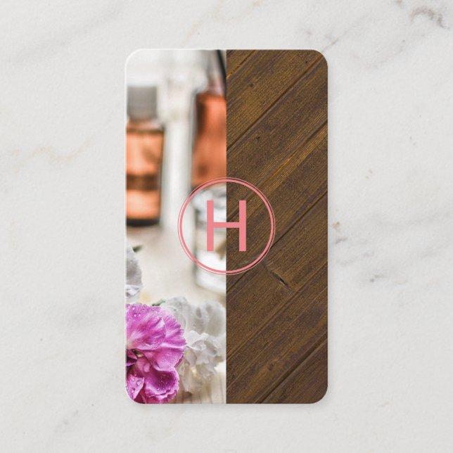 Spa | Monogram Business Card (Front)