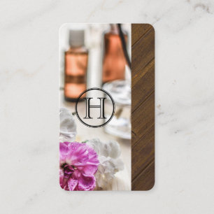 Spa Monogram Holistic Medicine Business Card