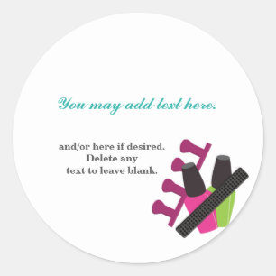 SPA NAILS manicure birthday party beauty sticker