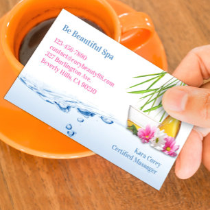 Spa Natural Wellness Business Card