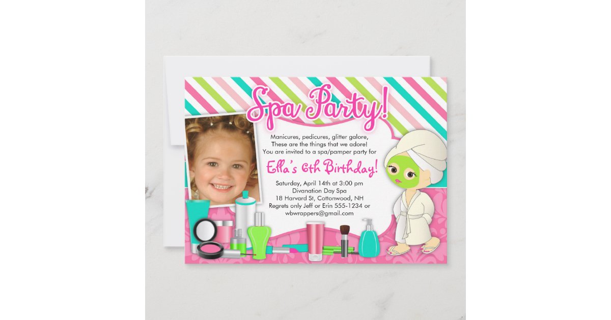 spa-pamper-glamour-party-invitations-with-photo-zazzle