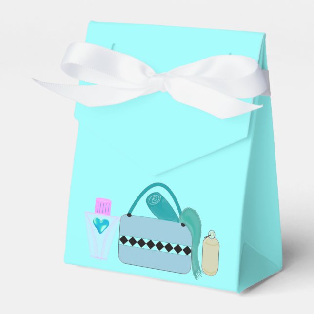Spa Party Accessories Favor Box (Front Side)