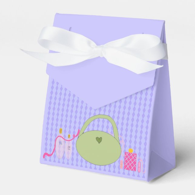 Spa Party Accessories Favor Box (Front Side)