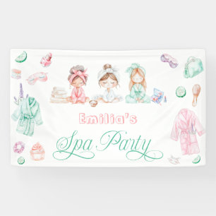 Spa Party Girl Birthday Banner