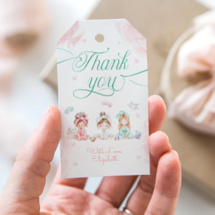 Spa Party Girl Birthday Gift Tags