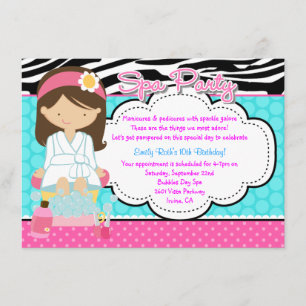 Spa Party Invitation