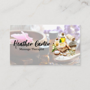 Spa Products Salts and Oils  Business Card