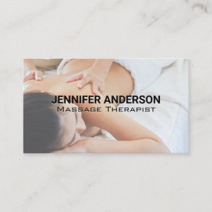 Spa Retreat   Back Massage Business Card