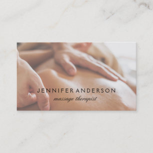 Spa Retreat   Back Massage Session Business Card