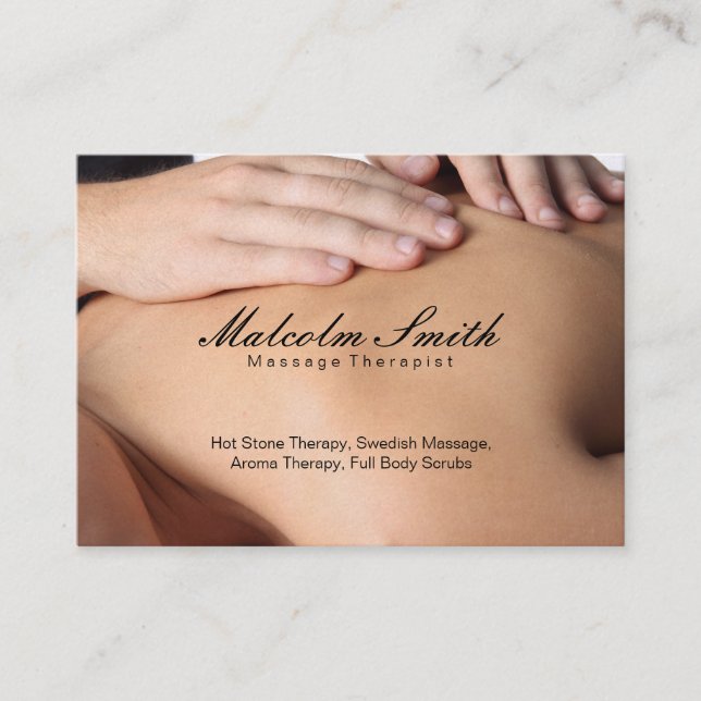 Spa Retreat | Massage (appointment card) Appointment Card (Front)