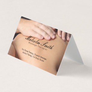Spa Retreat   Massage (appointment card) Business Card