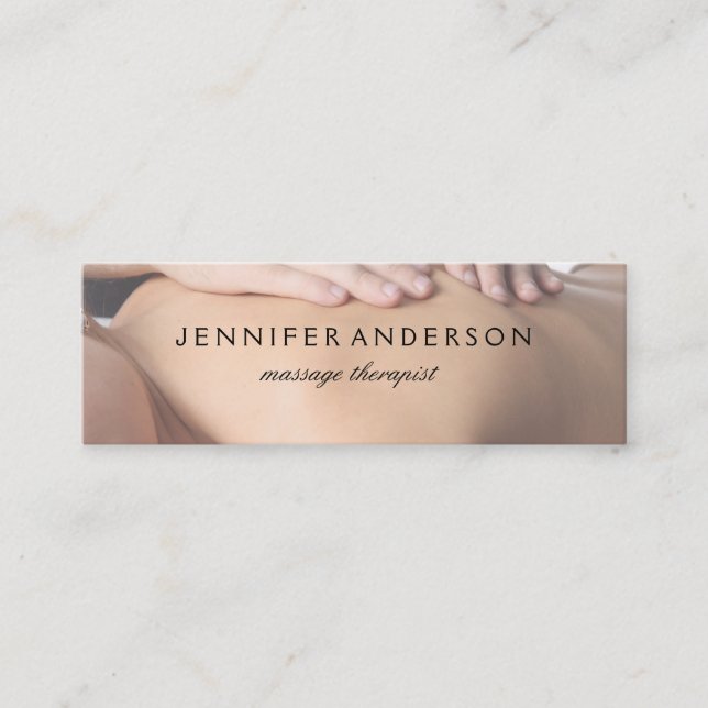 Spa Retreat | Massage Mini Business Card (Front)